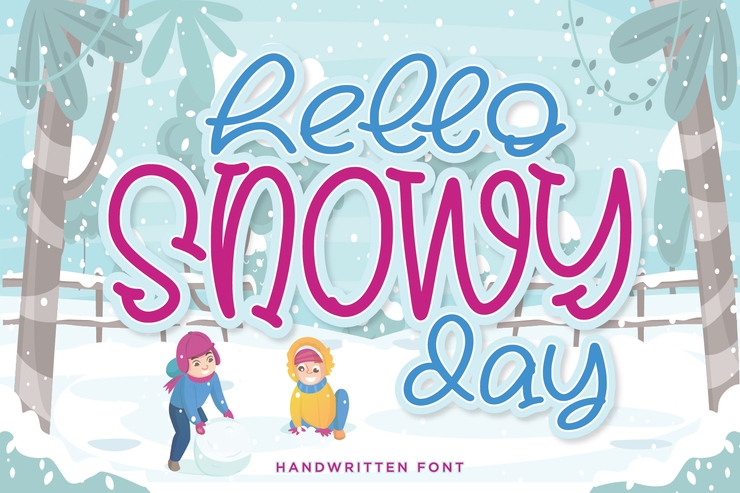 Hello Snowy字体 2