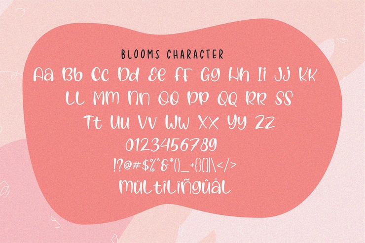 Blooms字体 3