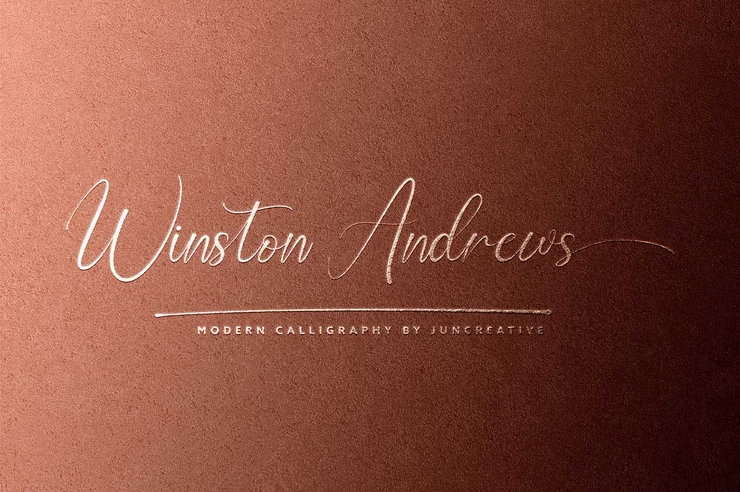 Winston Andrews字体 1