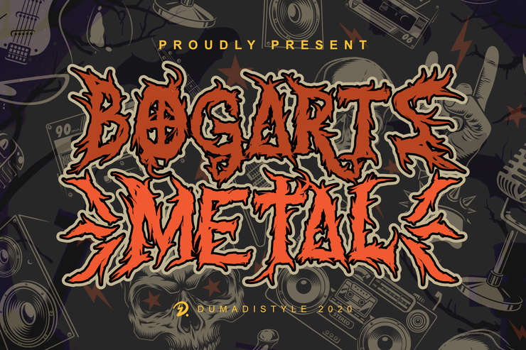 Bogarts Metal字体 8