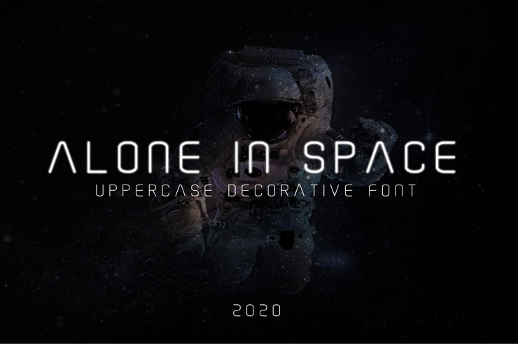 Alone In Space字体 2