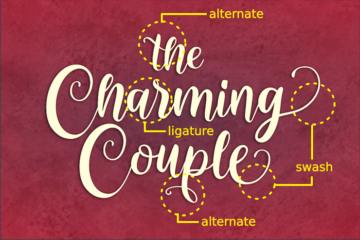 Charming Couple字体 3