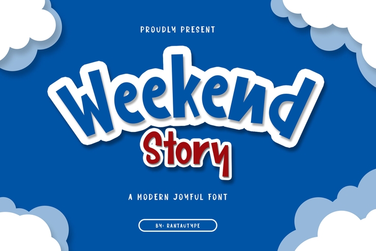 Weekend Story字体 8
