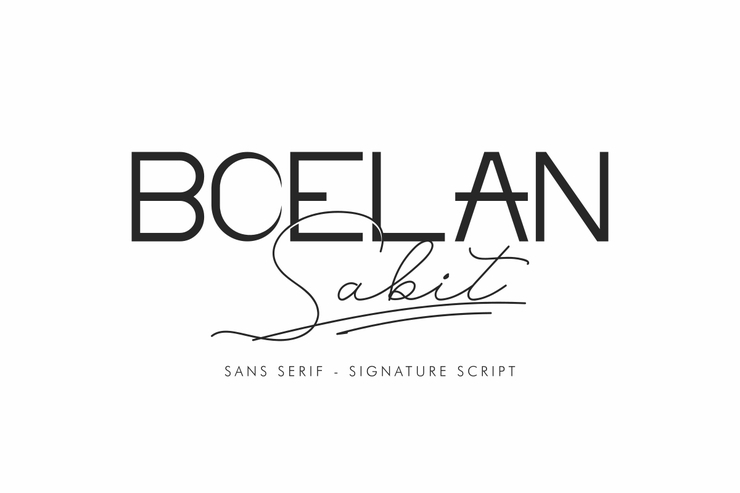 Boelan Sabit字体 1