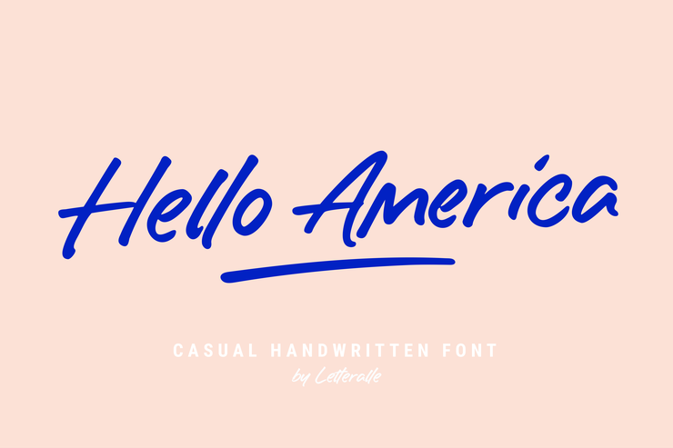 Hello America字体 1