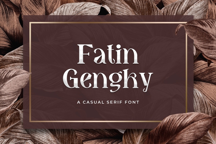 Fatin Gengky字体 9