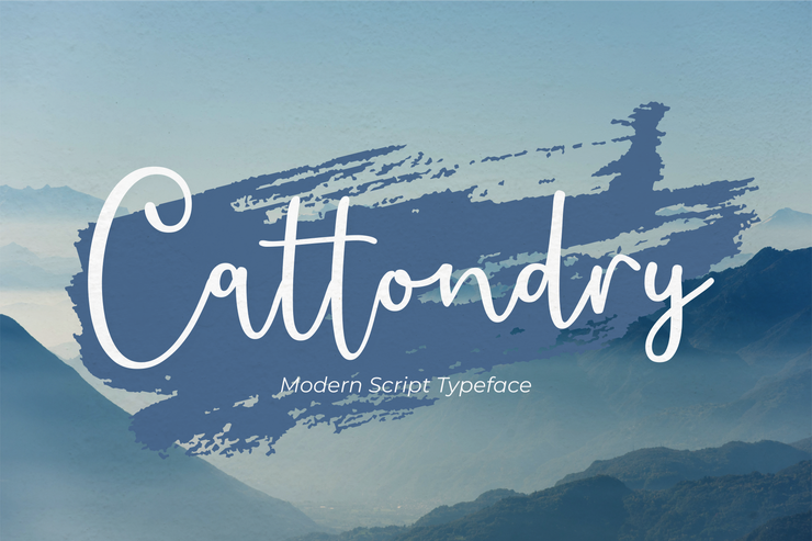 Cattondry字体 1