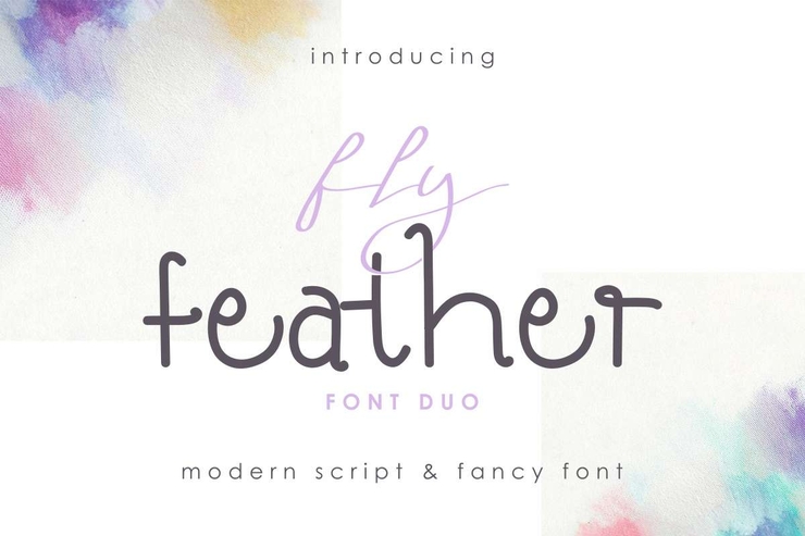 Fly Featherdemo Fancy字体 1