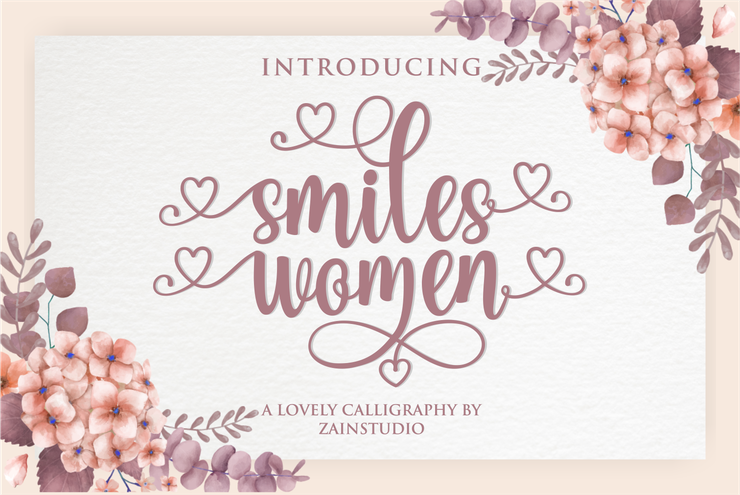 smiles women字体 1