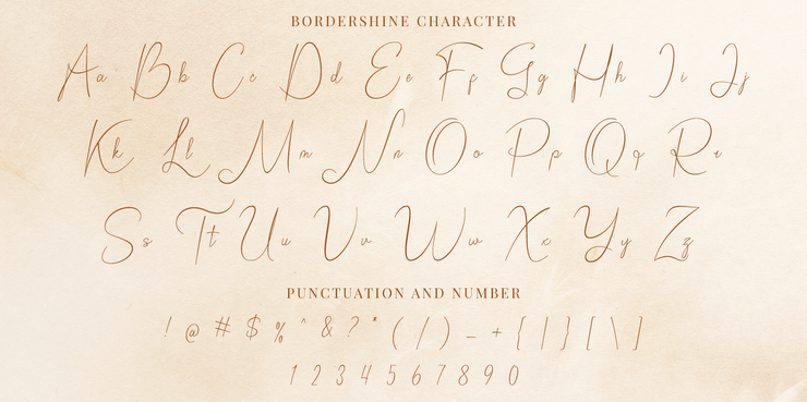 Bordershine Script字体 7