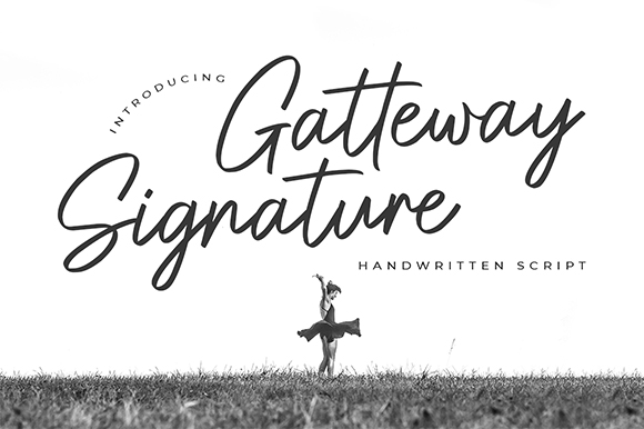 Gatteway Signature字体 4