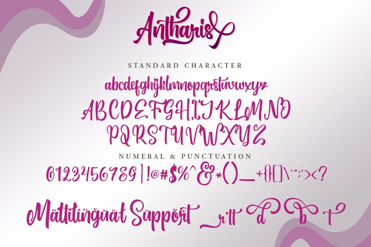 Antharis字体 5
