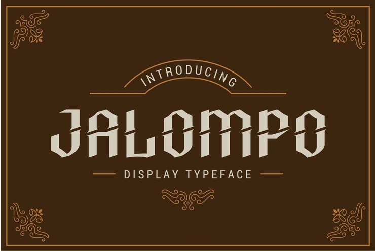 Jalompo字体 4