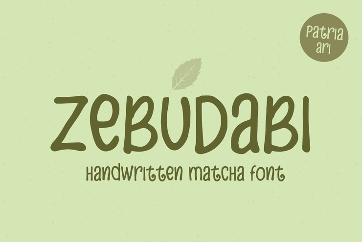 Zebudabi字体 1