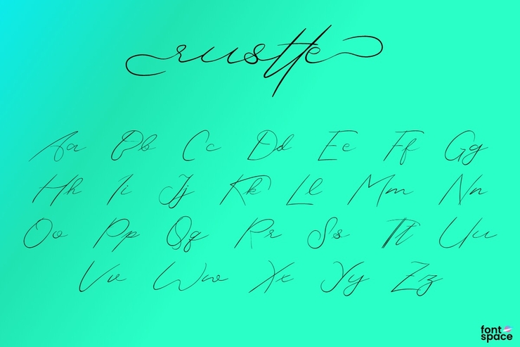 Rustte字体 2