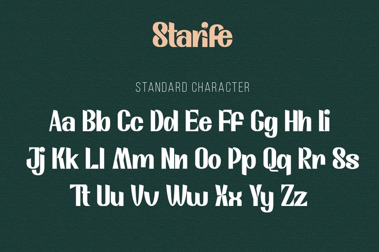 Starife字体 3