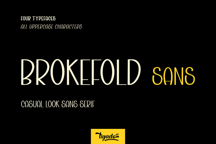 Brokefold Sans字体 3