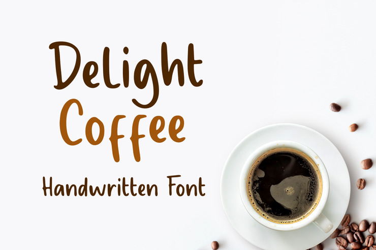 Delight Coffee字体 3