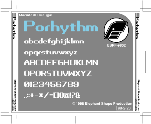 Porhythm字体 1