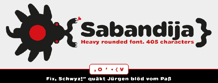 Sabandija ffp字体 1