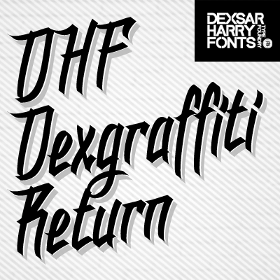 DHF Dexgraffiti Return字体 1