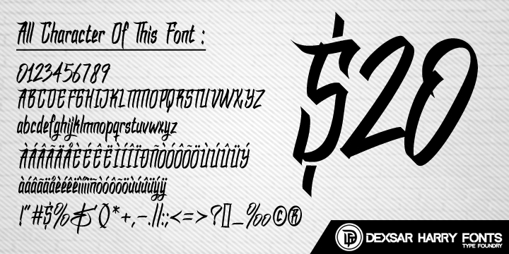 DHF Dexgraffiti Return字体 2