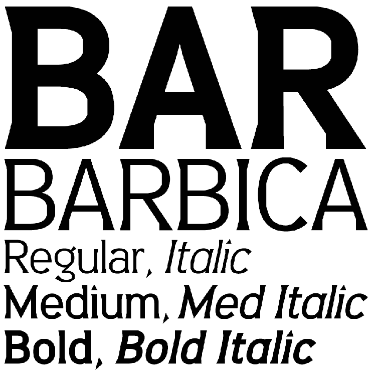 Barbica字体 1