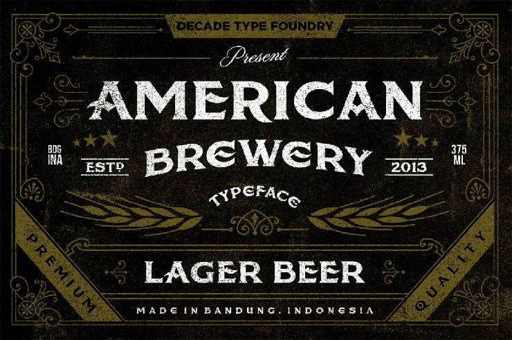 American Brewery Rough字体 6