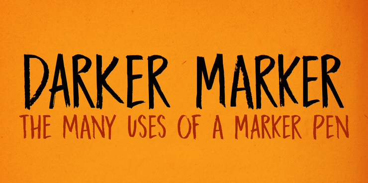 DK Darker Marker字体 1