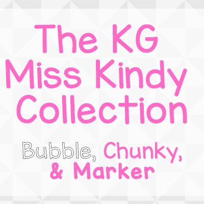 KG Miss Kindy Bubble字体 1