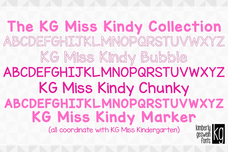 KG Miss Kindy Bubble字体 2