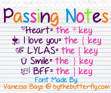 PassingNotes字体 2