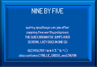 Nine By Five NBP字体 1