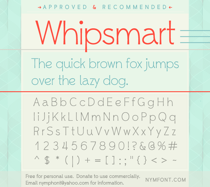 Whipsmart字体 1
