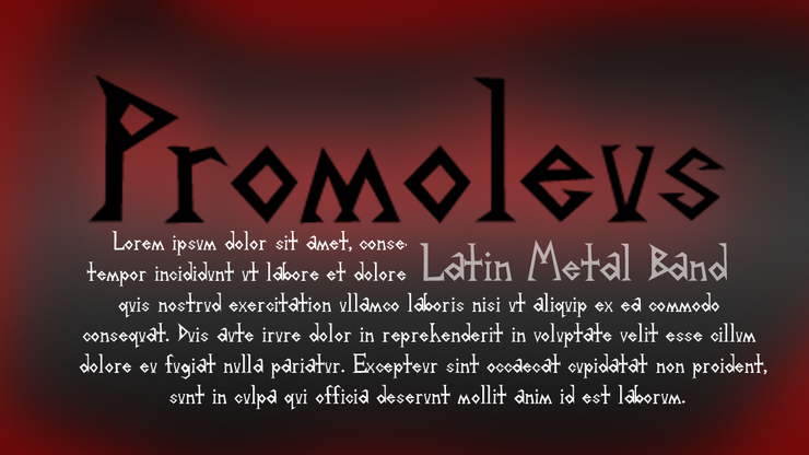 Promoleus字体 1