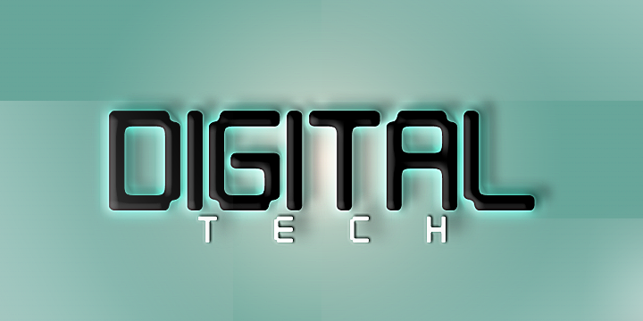 Digital tech字体 2