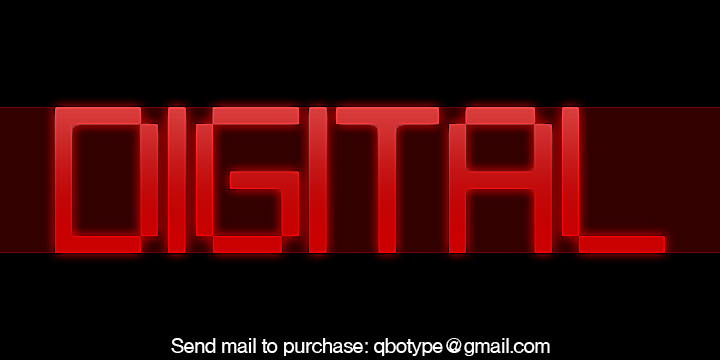 Digital tech字体 4