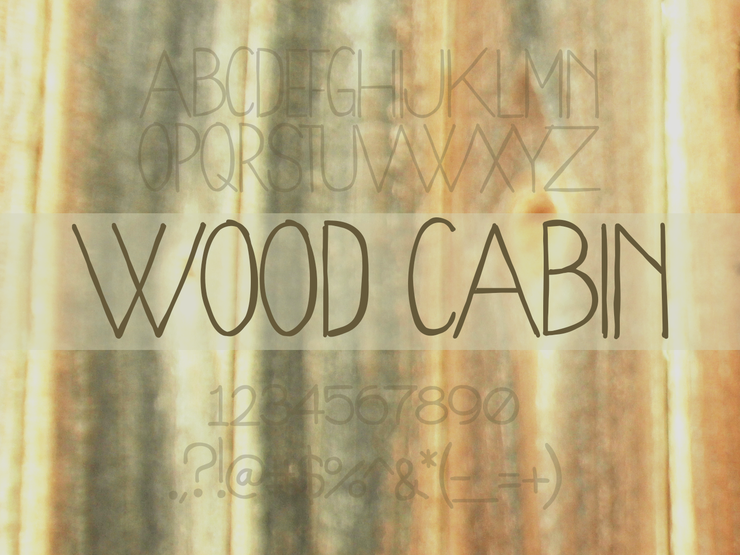 WoodCabin字体 1