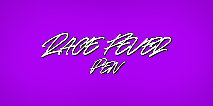 Race Fever Pen字体 1