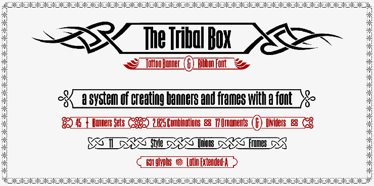 The Tribal Box字体 2