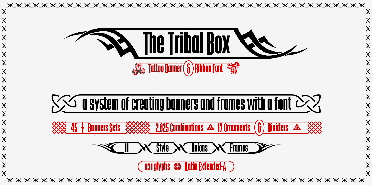 The Tribal Box字体 3