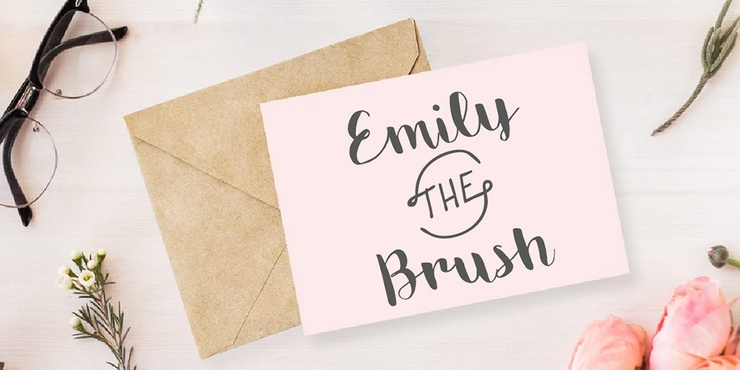 Emily The Brush Demo字体 4