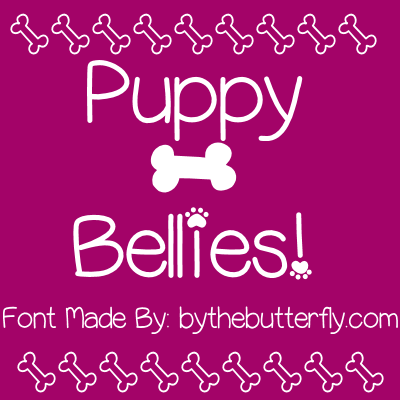 Puppy Bellies字体 1