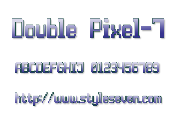 Double Pixel-7字体 1