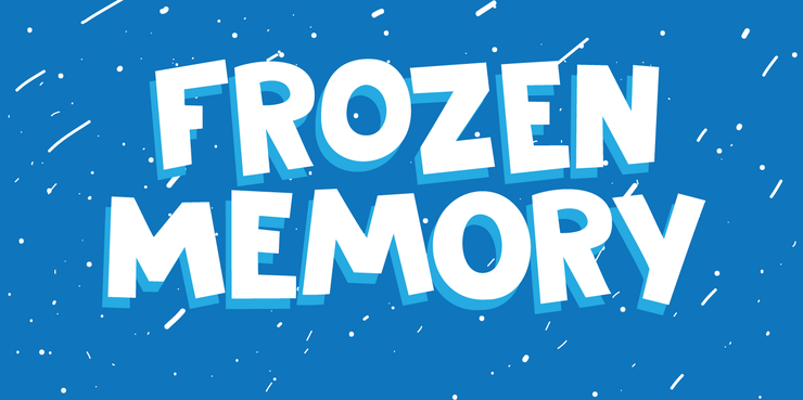 DK Frozen Memory字体 1