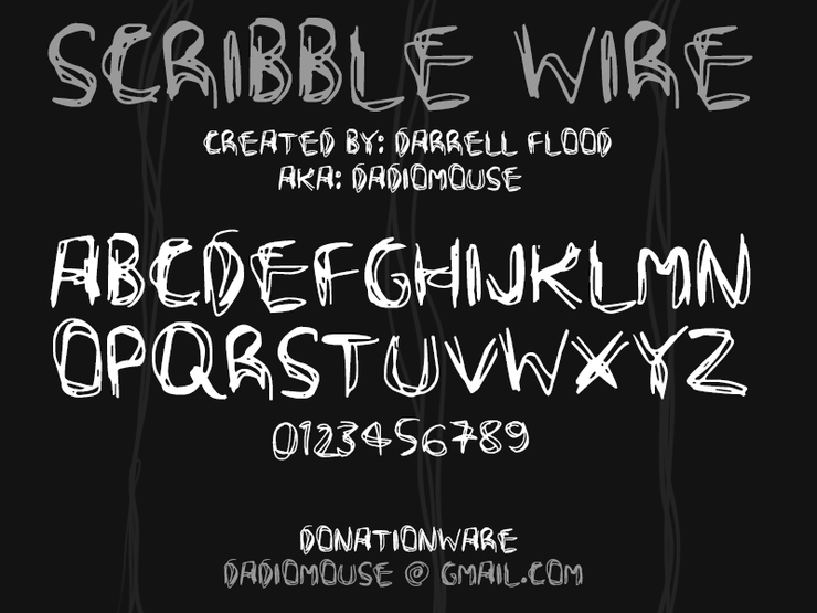 Scribble Wire字体 1