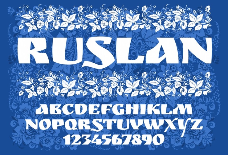 Ruslan Display字体 3