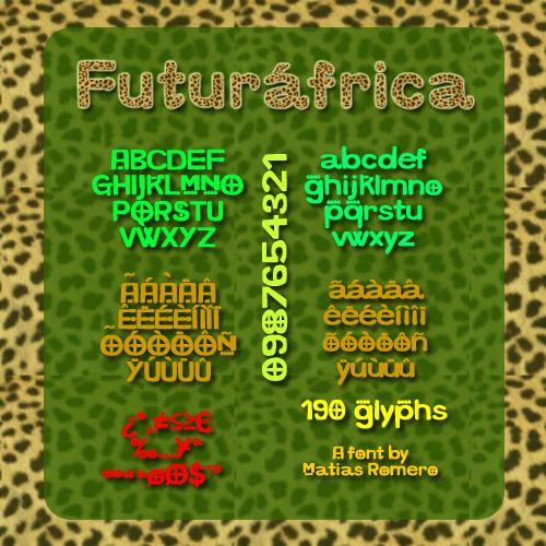 Futurafrica字体 1