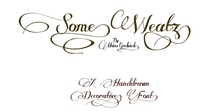 Some Weatz字体 3
