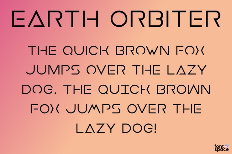 Earth Orbiter字体 3